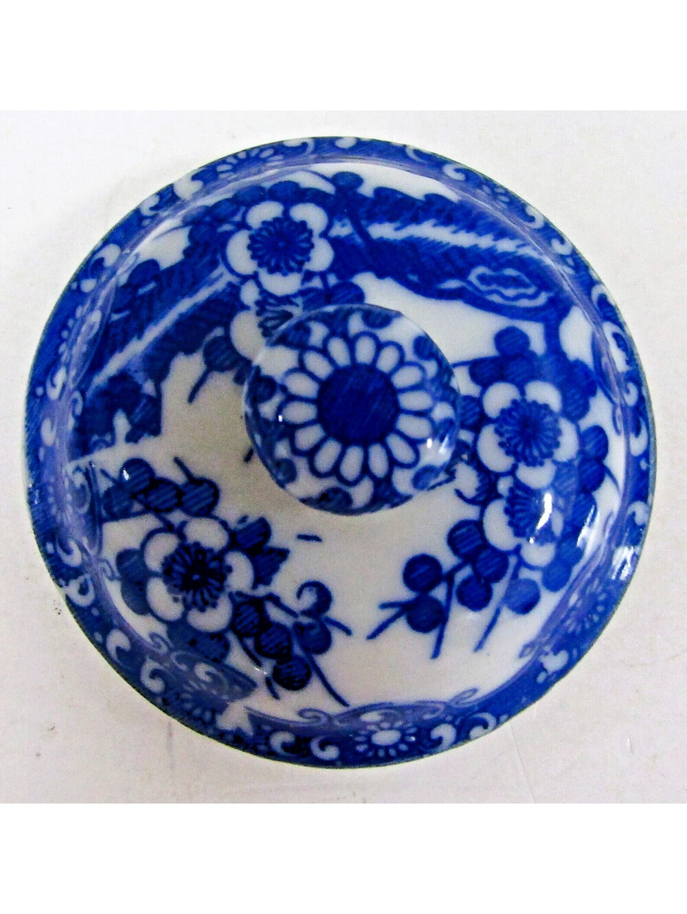 Lot of 14 Vintage Japanese Porcelain Blue and White Cherry Blossom Pattern - Picture 12 of 16